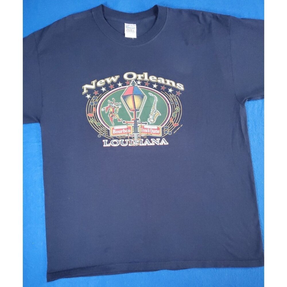 New Orleans Louisiana Bourbon Street French Quarter T-Shirt Men's Size XL Nwot